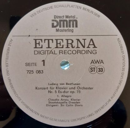 Eterna 725 083 - Klavierkonzert Nr.5 Es-dur Op.73 - Image 3