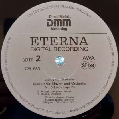 Eterna 725 083 - Klavierkonzert Nr.5 Es-dur Op.73 - Image 4