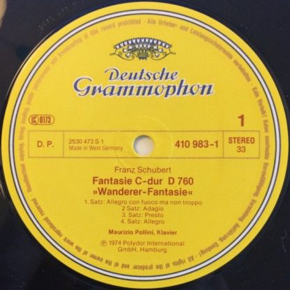 Deutsche Grammophon 410 983-1 GS - Wanderer-Fantasie / Fantasie - Image 3
