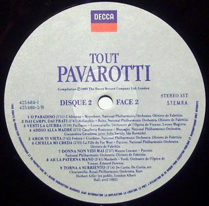 DECCA 425 684-1 - Tout Pavarotti - Image 3