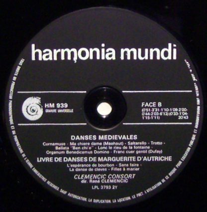 Deutsche Harmonia Mundi HMU 939 - Missa Sine Nomine - Danses Med - Image 3