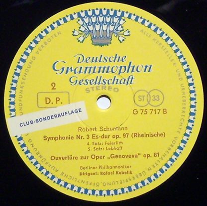 Deutsche Grammophon 75 717 - »Rheinische Symphonie« / Genoveva-O - Image 3