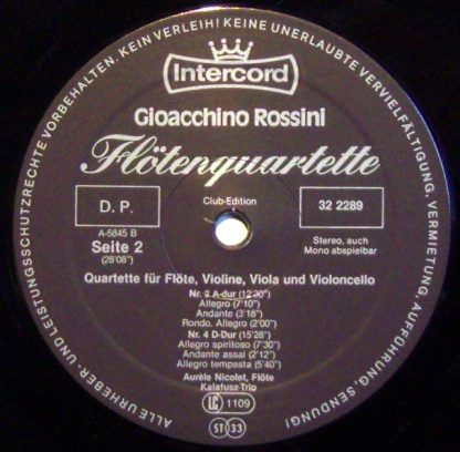 Intercord 32 228 9 - Flötenquartette - Flute Quartets - Image 3