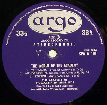 Argo SPA-A 101 - The World Of The Academy - Image 3