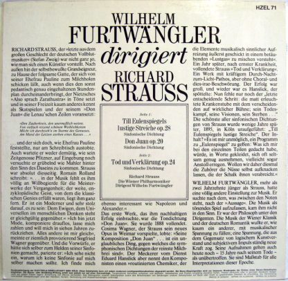 EMI HZEL 71 - Till Eulenspiegels Lustige Streiche Op. 28, Don Ju - Image 2