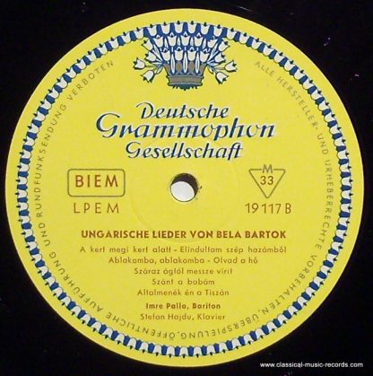 Deutsche Grammophon LPEM 19 117 - Ungarische Lieder/ Hungarian S - Image 3