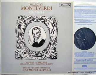 L'Oiseau-Lyre SOL 299 - Music By Monteverdi  1567-1643
