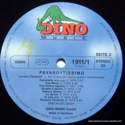 Dino Music DLP 1911 - Pavarottissimo - Die Collection Seiner Gro - Image 3