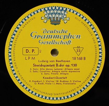 Deutsche Grammophon LPM 18 168 - Streichquartett B-dur Op. 130 - Image 4