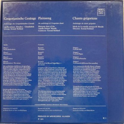 MPS 78 21985-2 - Gregorianische Gesänge - Gregorian Chants - Cha - Image 2