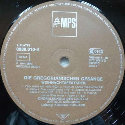 MPS 78 21985-2 - Gregorianische Gesänge - Gregorian Chants - Cha - Image 4