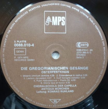 MPS 78 21985-2 - Gregorianische Gesänge - Gregorian Chants - Cha - Image 5