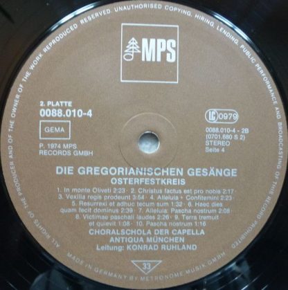 MPS 78 21985-2 - Gregorianische Gesänge - Gregorian Chants - Cha - Image 6