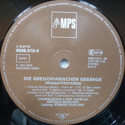 MPS 78 21985-2 - Gregorianische Gesänge - Gregorian Chants - Cha - Image 8