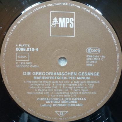 MPS 78 21985-2 - Gregorianische Gesänge - Gregorian Chants - Cha - Image 9