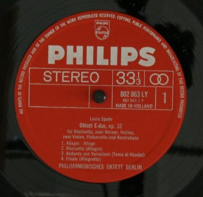 Philips 802 863 LY - Louis Spohr, Carl Maria von Weber, Richard - Image 3