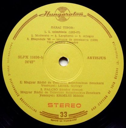 Hungaroton LPX 11636 - Serenade For Strings / String Quartet No. - Image 4