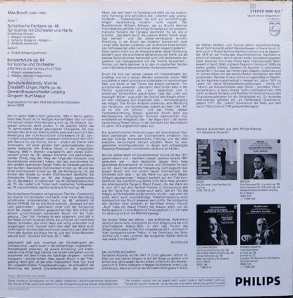 Philips 9500 423 - Max Bruch, Salvatore Accardo, Gewandhausorche - Image 2