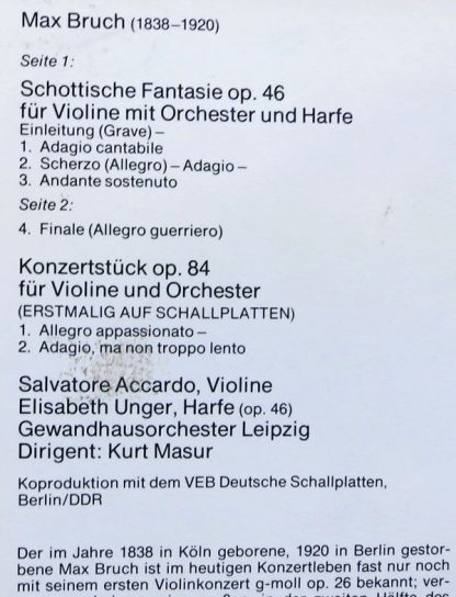Philips 9500 423 - Max Bruch, Salvatore Accardo, Gewandhausorche - Image 7
