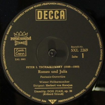 DECCA SXL 2269 - Romeo Und Julia • Don Juan - Image 3