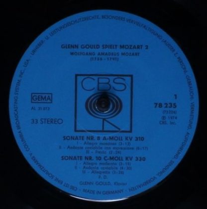 CBS 78 235 - Glenn Gould Spielt Mozart 2 - Image 4