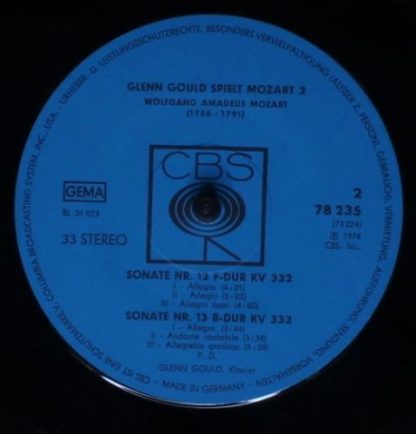 CBS 78 235 - Glenn Gould Spielt Mozart 2 - Image 5