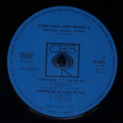 CBS 78 235 - Glenn Gould Spielt Mozart 2 - Image 6