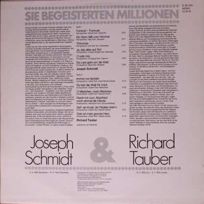 Amiga 8 40 015 - Joseph Schmidt& Richard Tauber - Sie Begeistert - Image 2