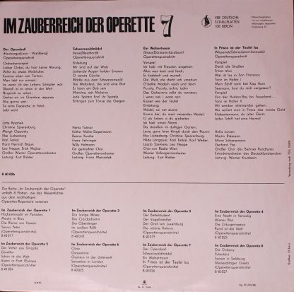 Amiga 8 40 026 - Various - Im Zauberreich Der Operette 7 - Image 2