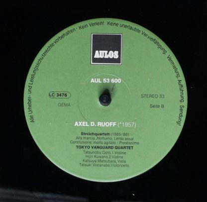 AULOS AUL 53 600 - Axel D. Ruoff, Tokyo Vanguard Quartet - ...Si - Image 4