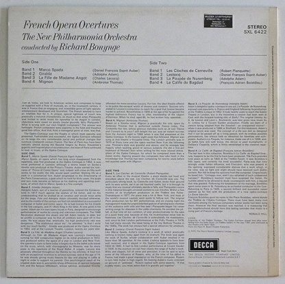 DECCA SXL 6422 - French Opera Overtures - Image 2