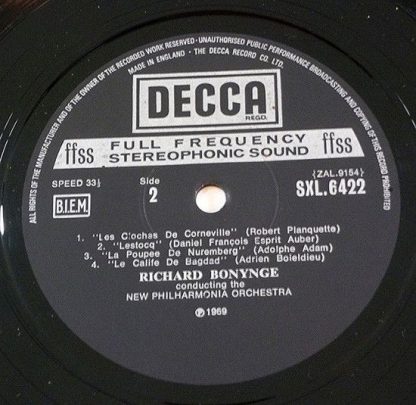 DECCA SXL 6422 - French Opera Overtures - Image 4