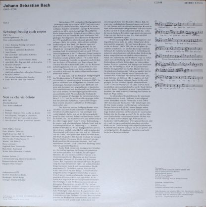 Eterna 8 27 416 - Johann Sebastian Bach, Edith Mathis, Peter Sch - Image 2