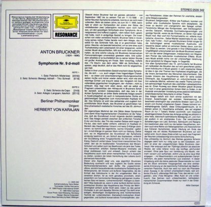 Deutsche Grammophon 2535 342 - Symphonie Nr. 9 - Image 2