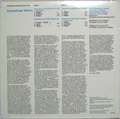 Eterna 8 26 495 - Concerti Per Violino - Image 2
