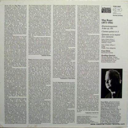 Schwann Musica Mundi VMS 1045 - Klarinettenquintett A-Dur Op.146 - Image 2