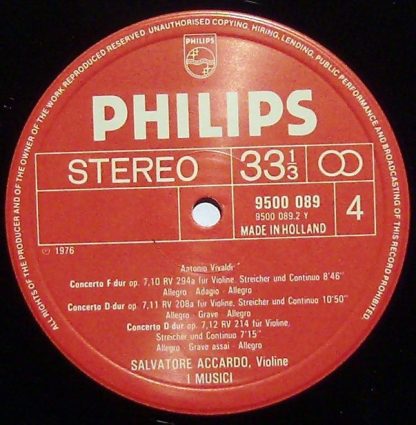 Philips 6700 100 - 12 Concerti, Op. 7 - Image 5