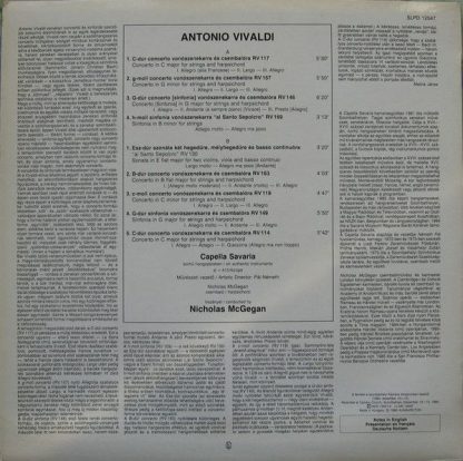 Hungaroton SLPD 12547 - Concertos And Sinfonias - Image 2