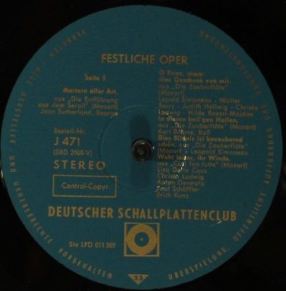 Deutscher Schallplattenclub J 469 - Festliche Oper - Image 4