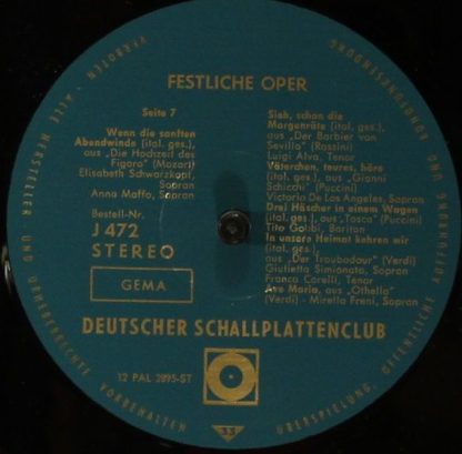 Deutscher Schallplattenclub J 469 - Festliche Oper - Image 9