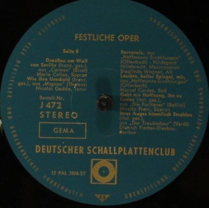 Deutscher Schallplattenclub J 469 - Festliche Oper - Image 10