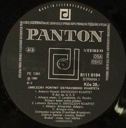 Panton 8111 0164 - Ostravské Kvarteto / Ostrava Quartet - Image 4
