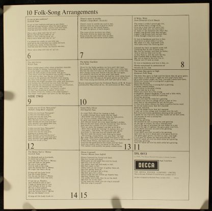 DECCA SXL 6413 - A Charm Of Lullabies Op.41 & Folk Songs - Image 3