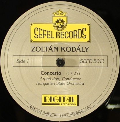 Sefel Records SEFD 5013 - Galánta Dances - Image 5