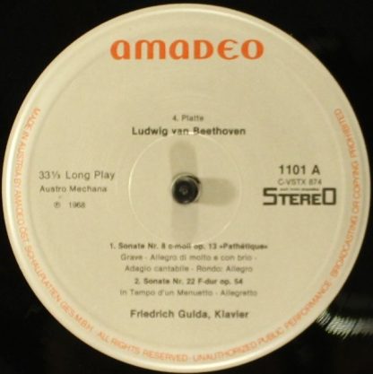 Amadeo AVRS 1101 - Sämtliche Klaviersonaten -Les 32 Sonates Pour - Image 9