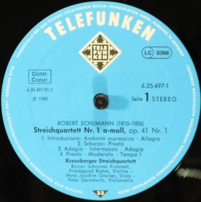 Telefunken 6.35497 - String Quartets Op. 41 - Piano Quintet Op. - Image 7