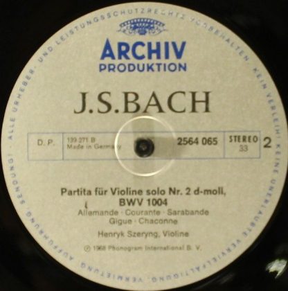 Archiv Produktion 2722 012 - Kammermusik I / Chamber Music I / M - Image 11