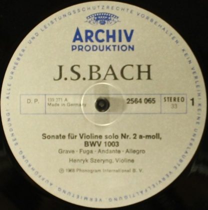 Archiv Produktion 2722 012 - Kammermusik I / Chamber Music I / M - Image 12