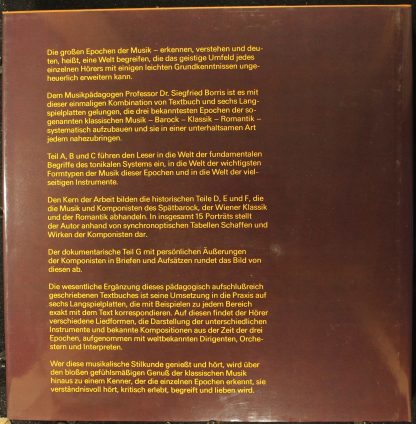 CBS Special Products LSP 14605 - Große Epochen Der Musik / Baroc - Image 15