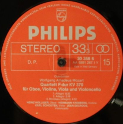 Philips 30 343 8 - Mozart-Edition 6 / 7 - Kammermusik Mit Klavie - Image 27